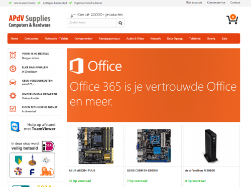 portfolio webshop apdv