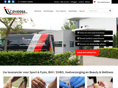 portfolio webshop lopharm