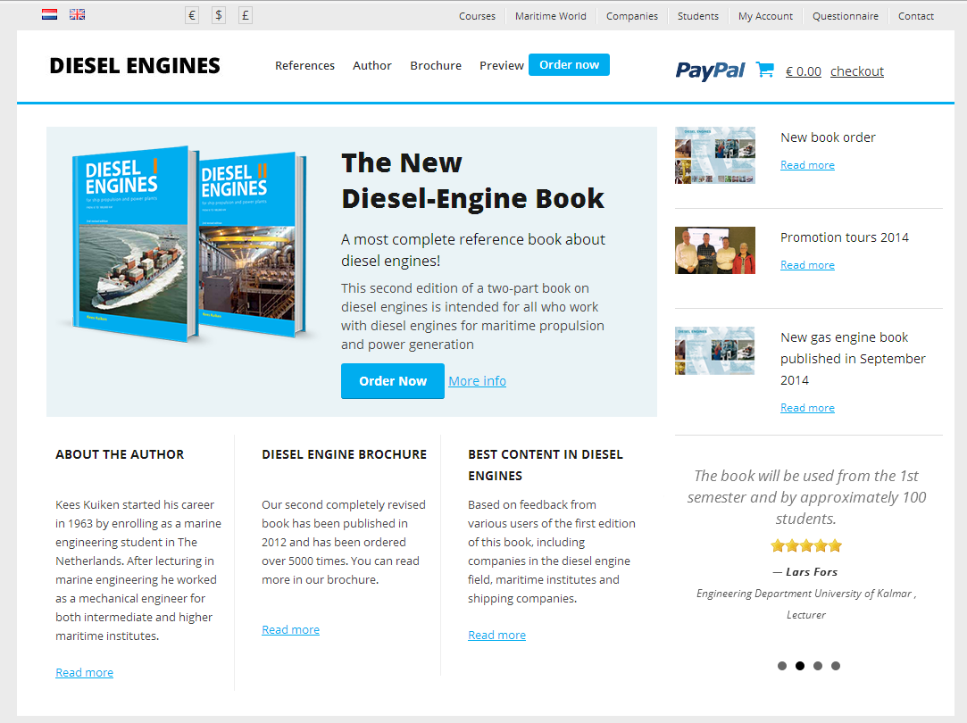 Webdesign Dieselenginebook