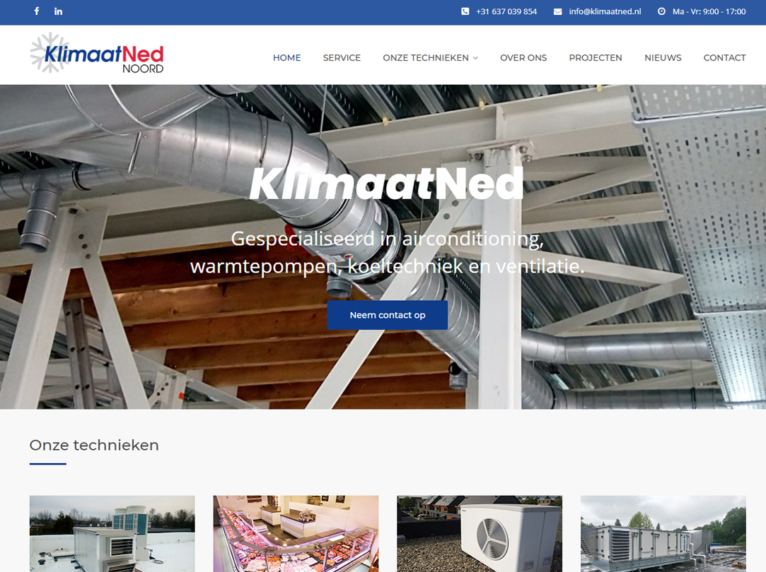 Webdesign KlimaatNed