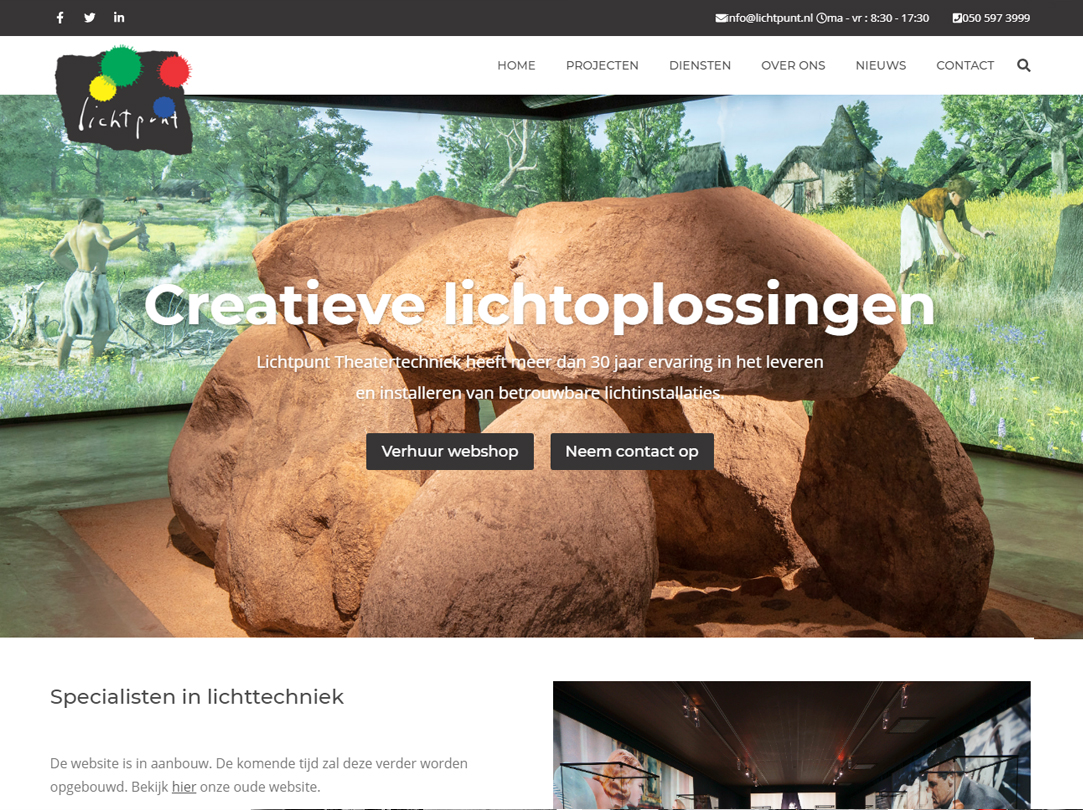 Webdesign lichtpunt