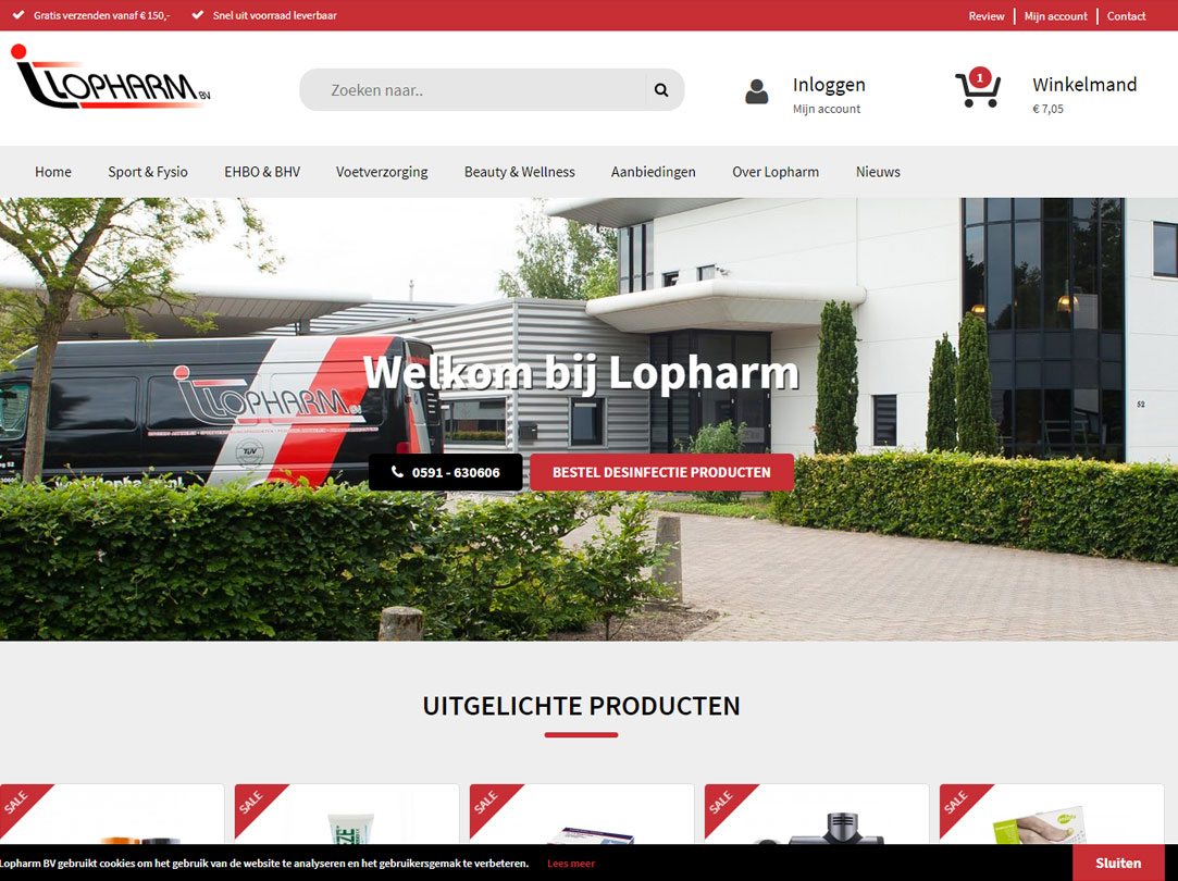 Webdesign Lopharm