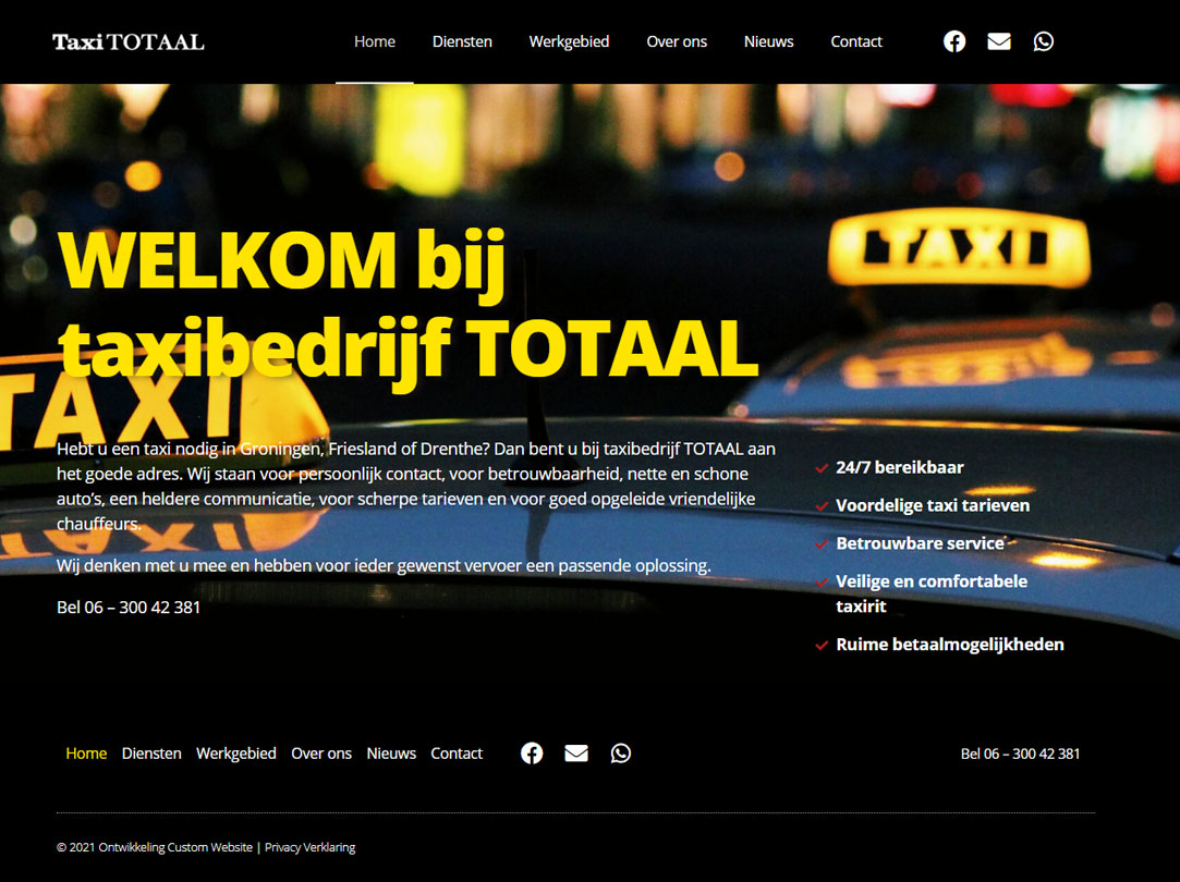 Webdesign Taxitotaal